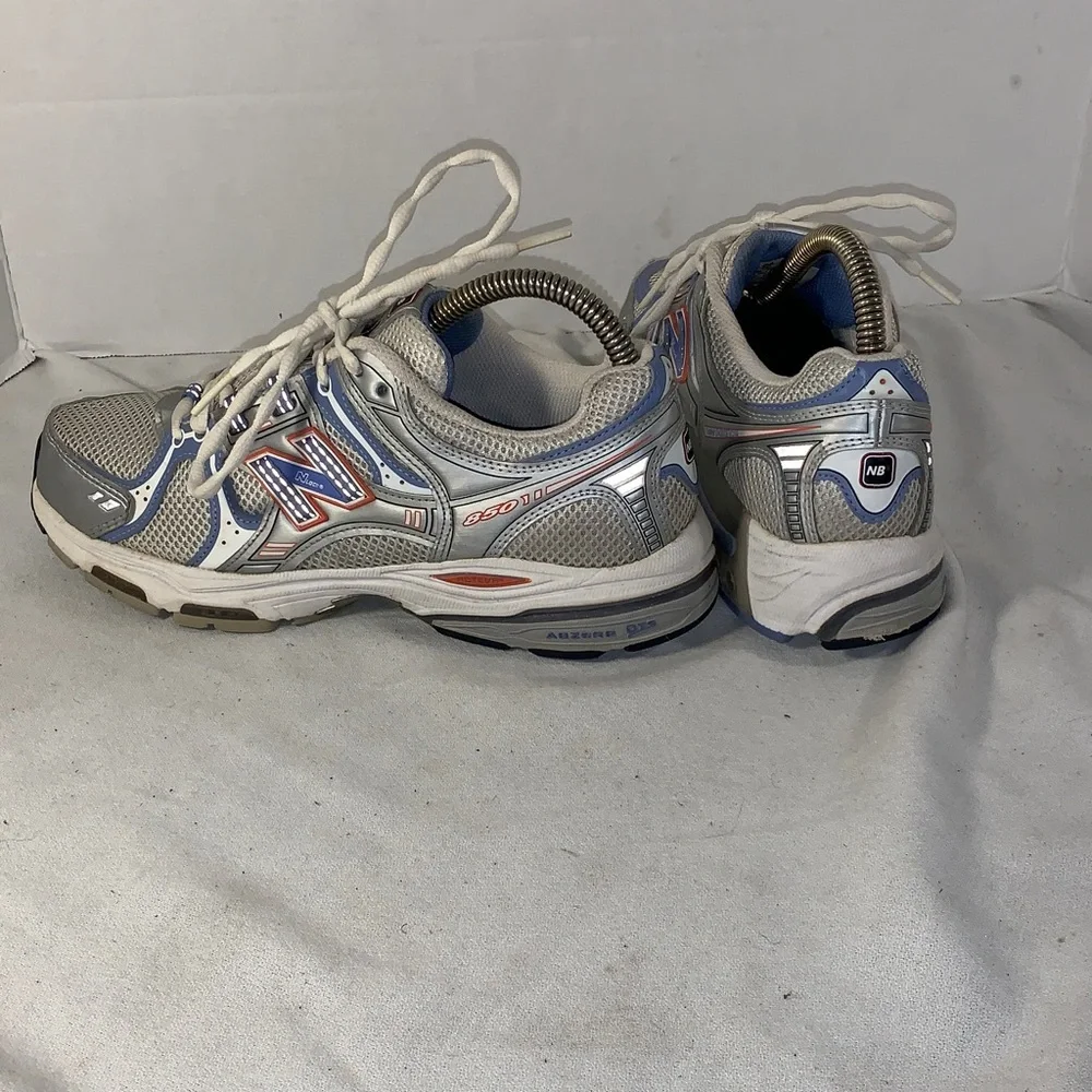 New Balance Women’s NLock 850 Silver/Blue/Orange Sneakers